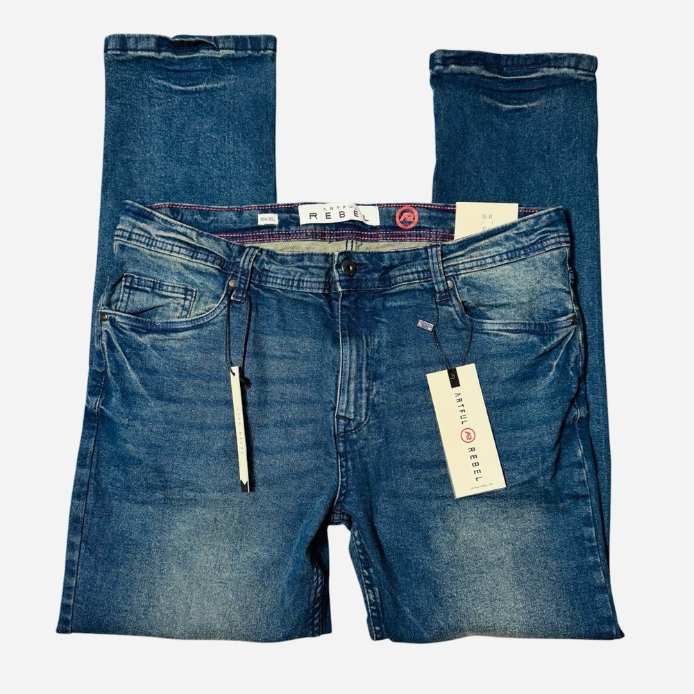 NWT New Artful Rebel High Performance Super Soft Stretch Jeans Size 36 x 30